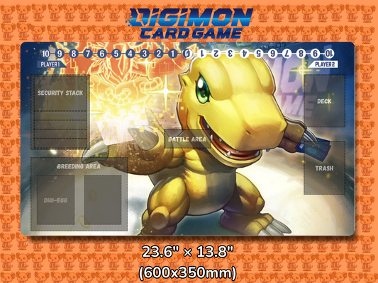 Agumon Digimon Card Game Playmat Mockup