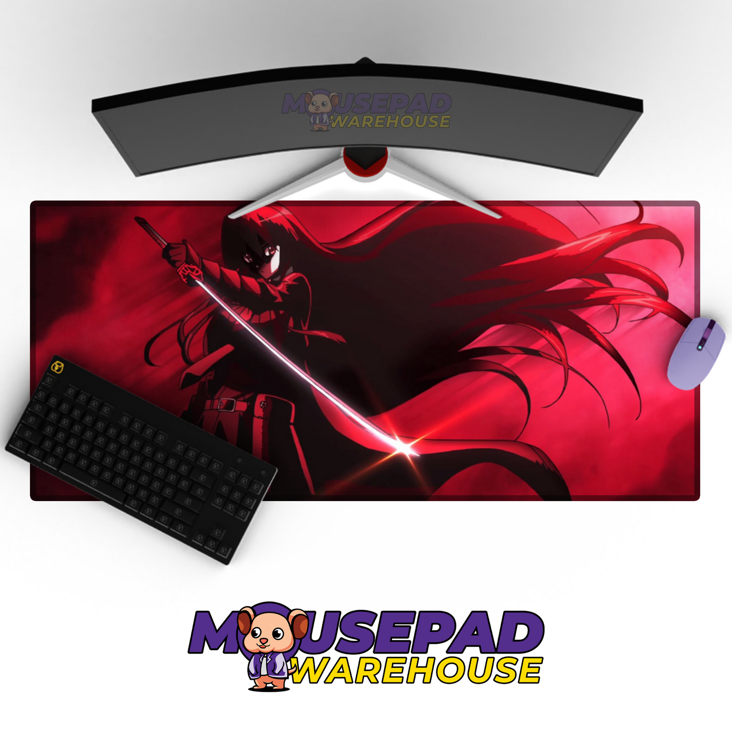 Akame ga Kill V10 Mousepad Deskmat Mockup