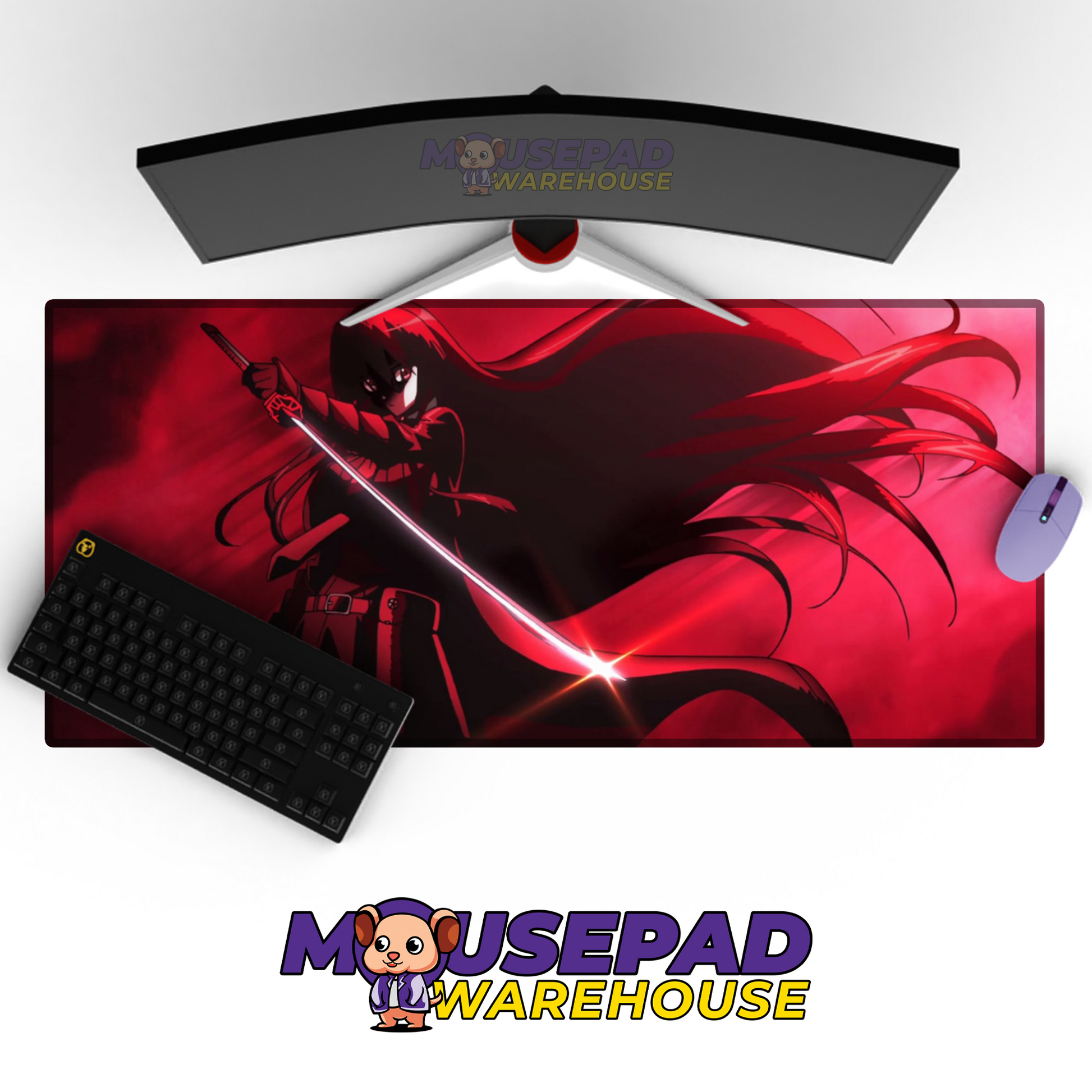 Akame ga Kill V10 Mousepad Deskmat Mockup