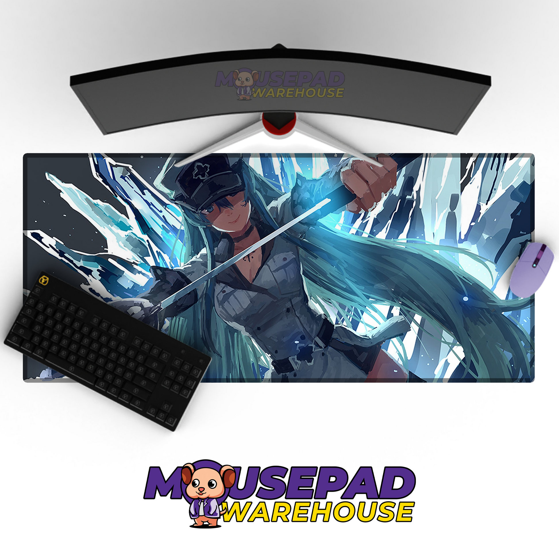 Akame ga Kill V15 Mousepad Deskmat Mockup