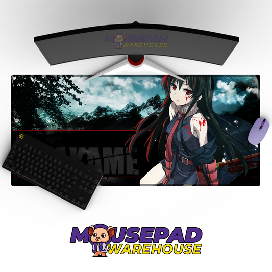Akame ga Kill V1 Mousepad Deskmat Mockup