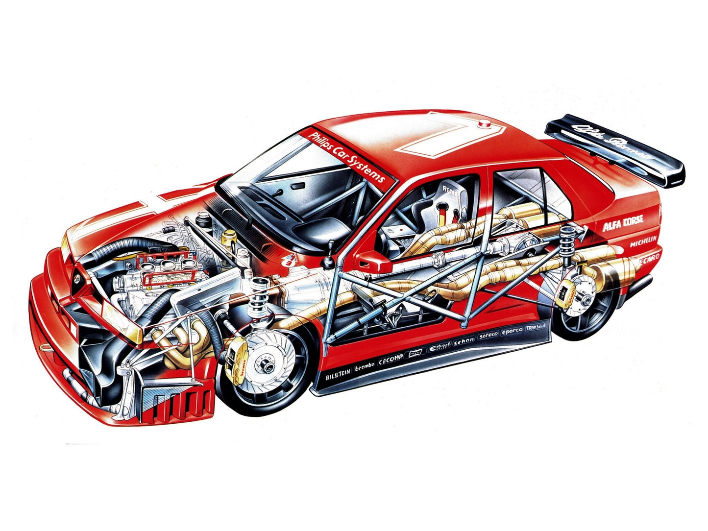 Alfa Romeo 155 Q4 V12 Mousepad