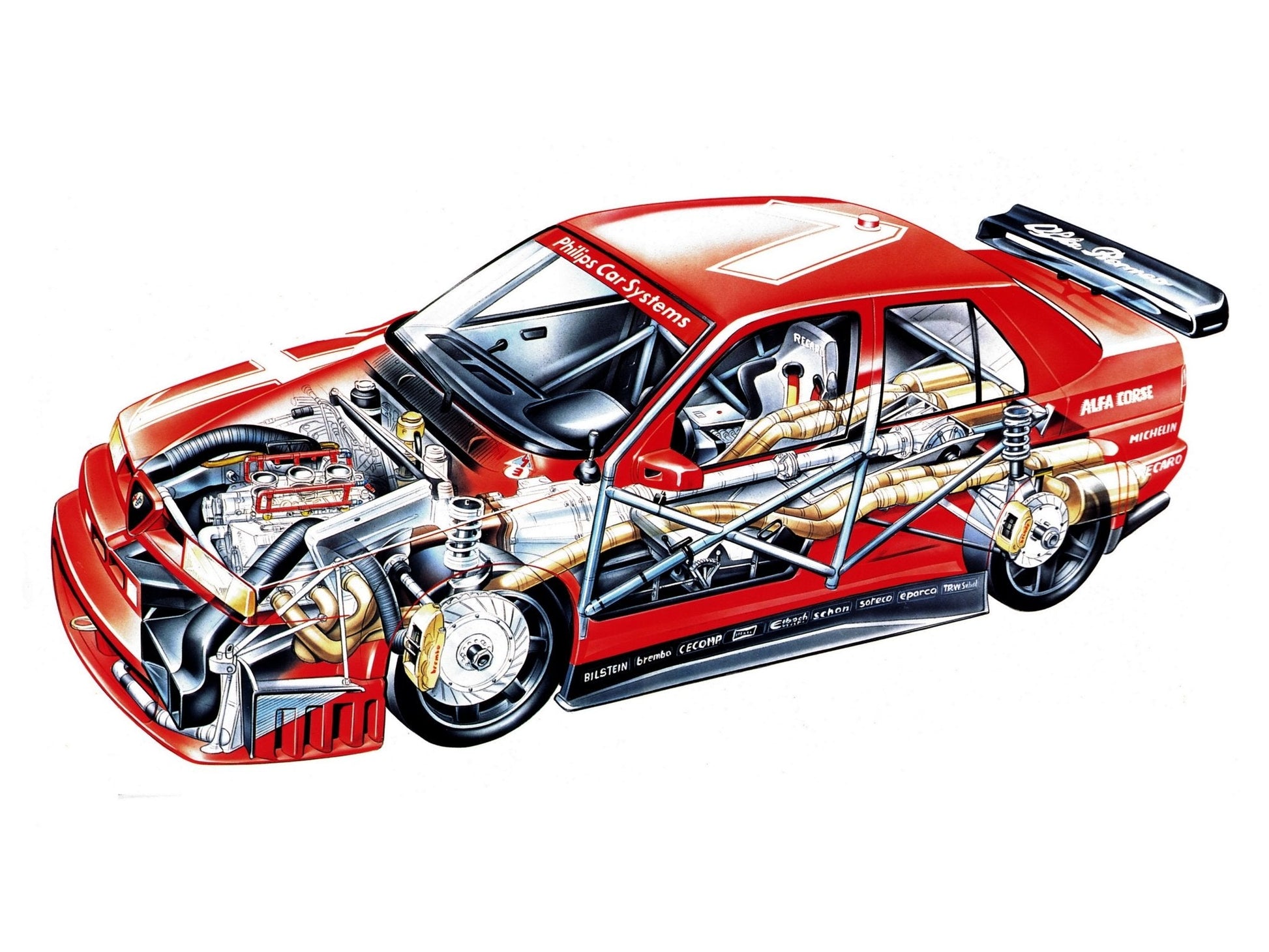 Alfa Romeo 155 Q4 V12 Mousepad