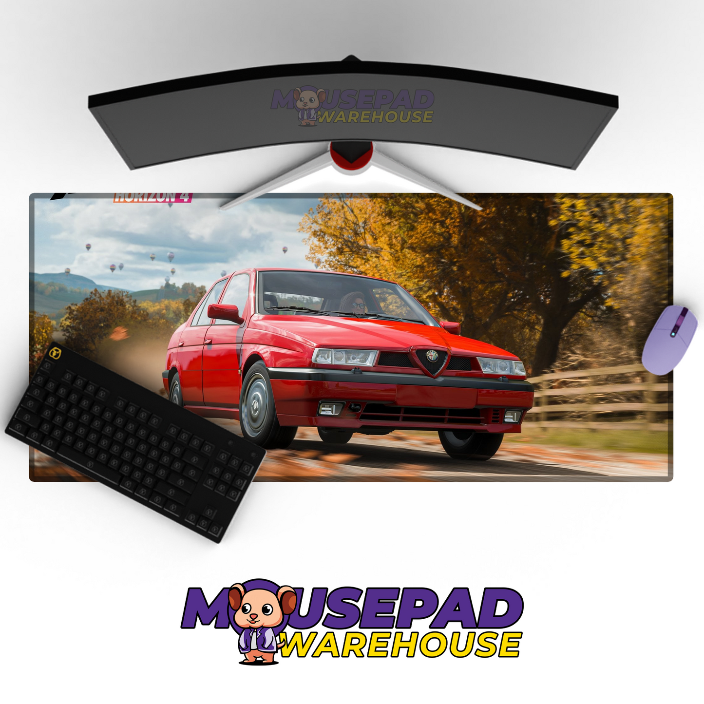 Alfa Romeo 155 Q4 V5 Mousepad Mockup