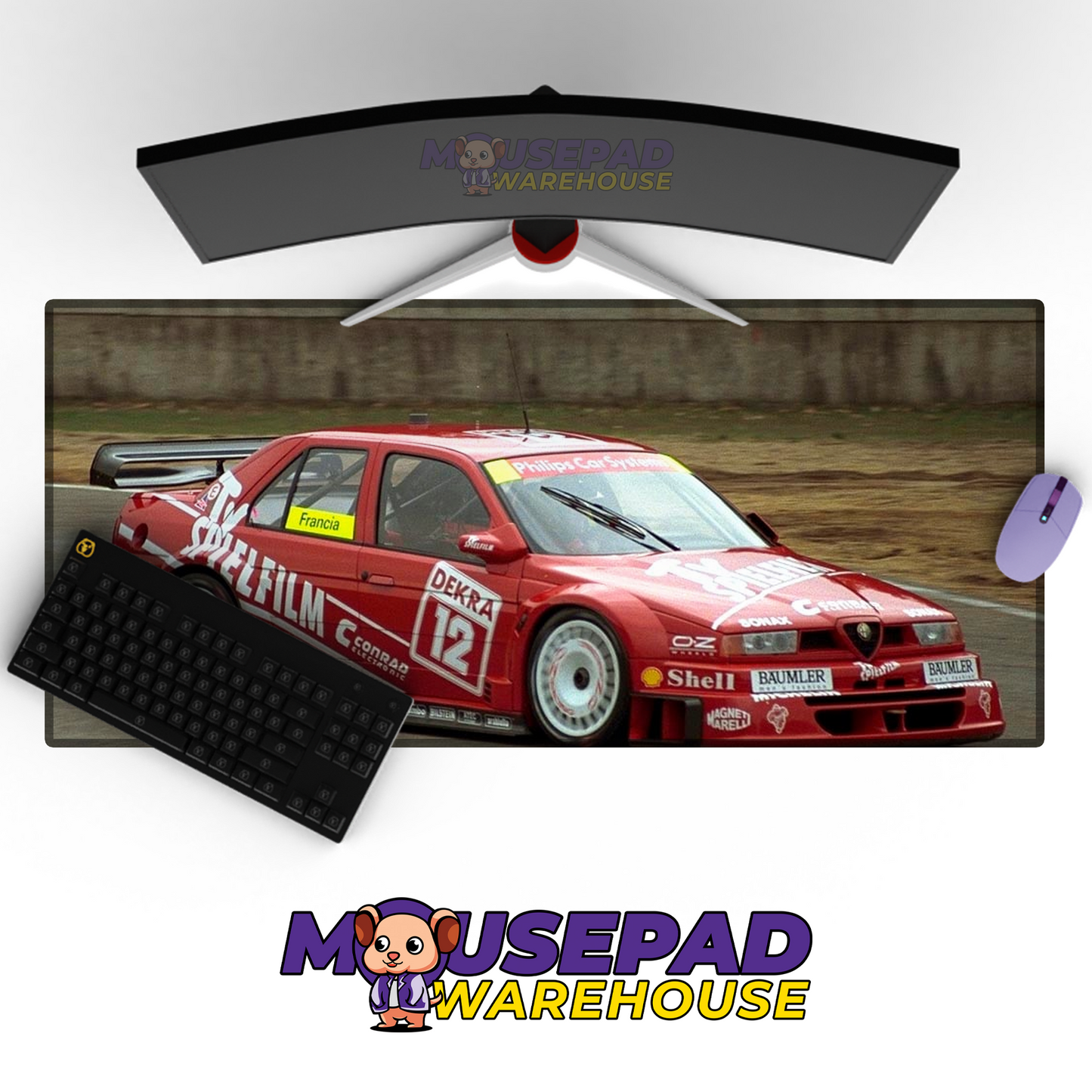 Alfa Romeo 155 Q4 V8 Mousepad Mockup