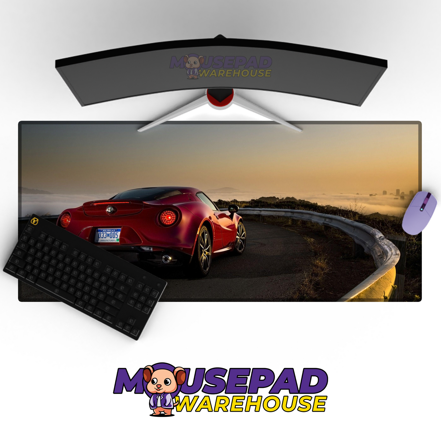 Alfa Romeo 4C V10 Mousepad Mockup