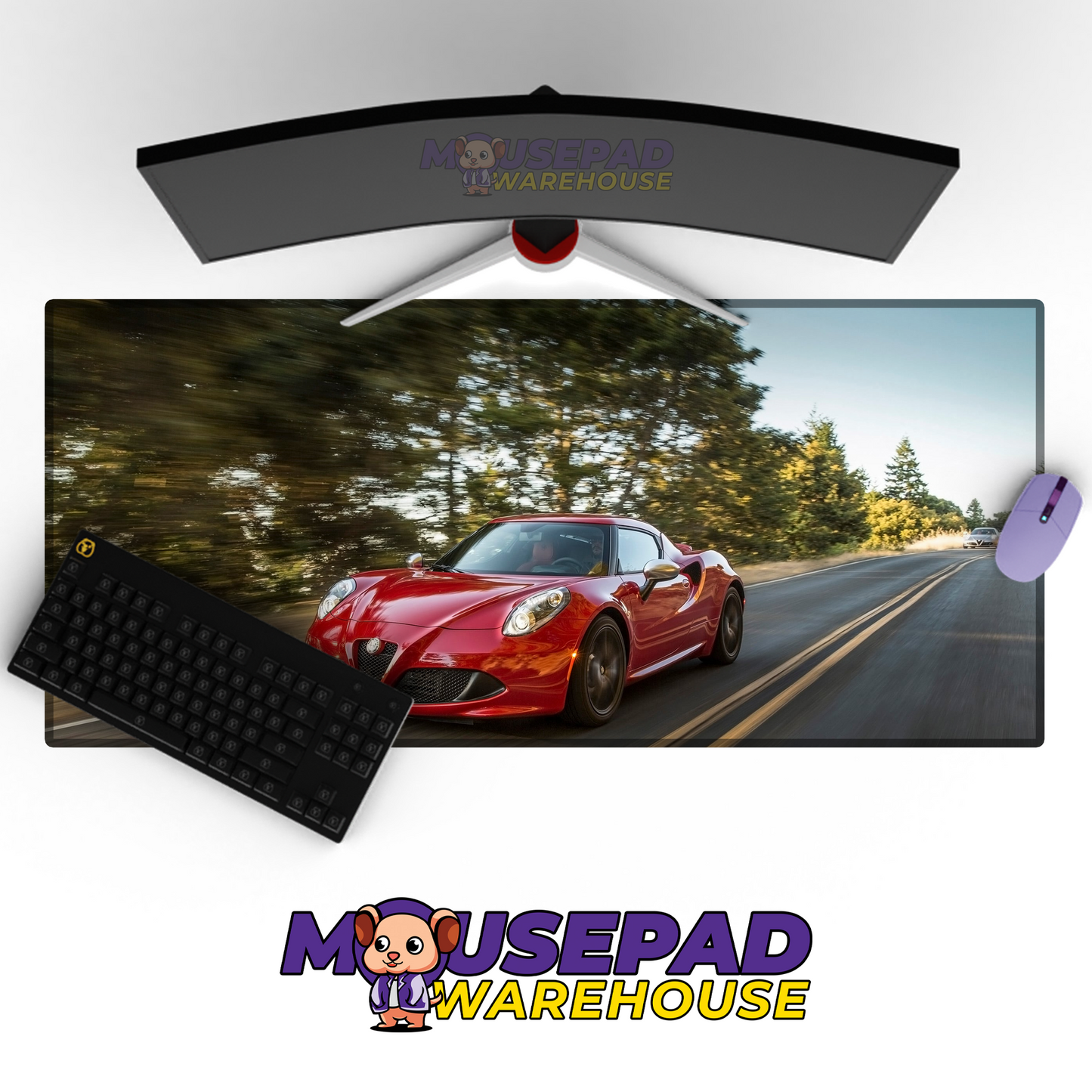 Alfa Romeo 4C V11 Mousepad Mockup