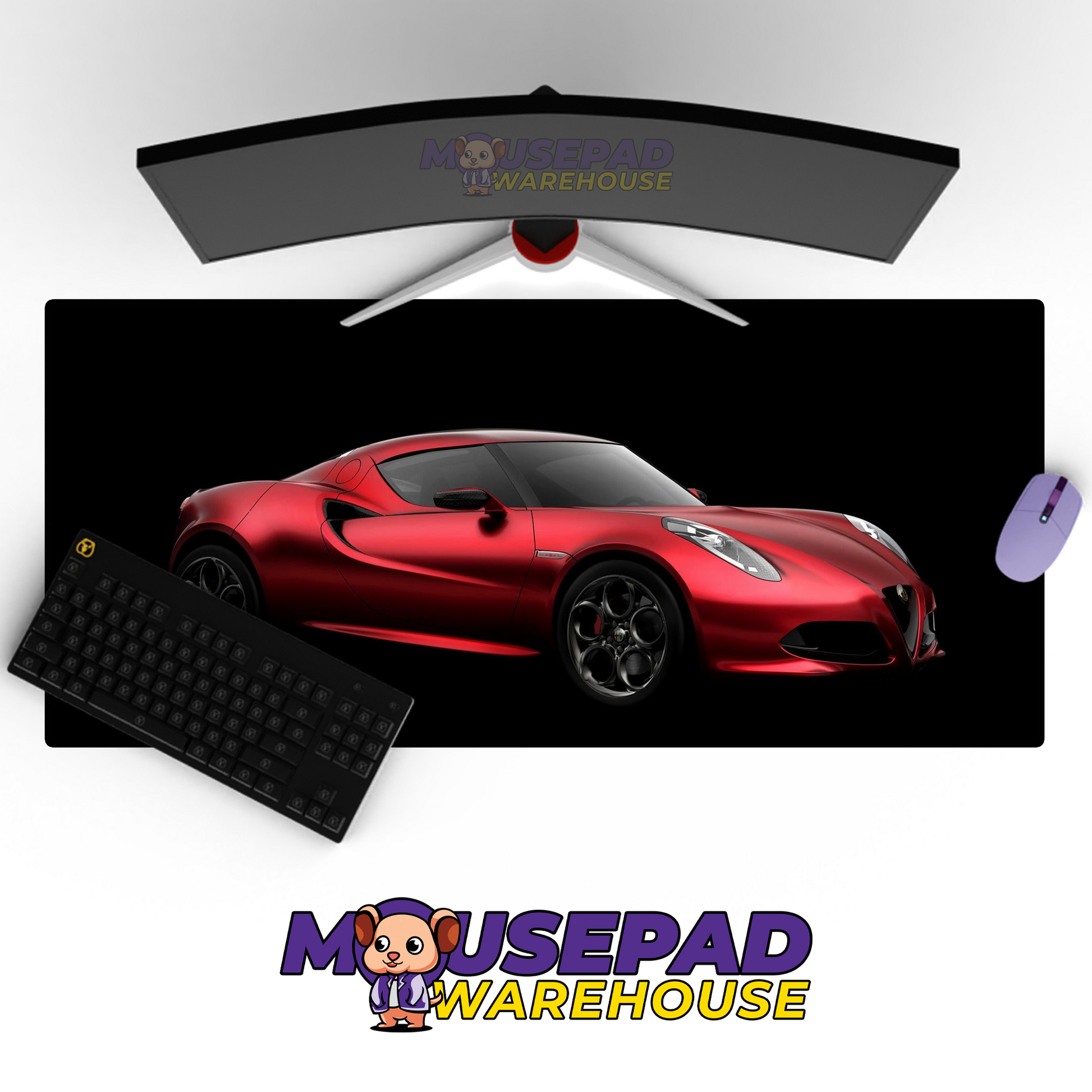 Alfa Romeo 4C V12 Mousepad Mockup