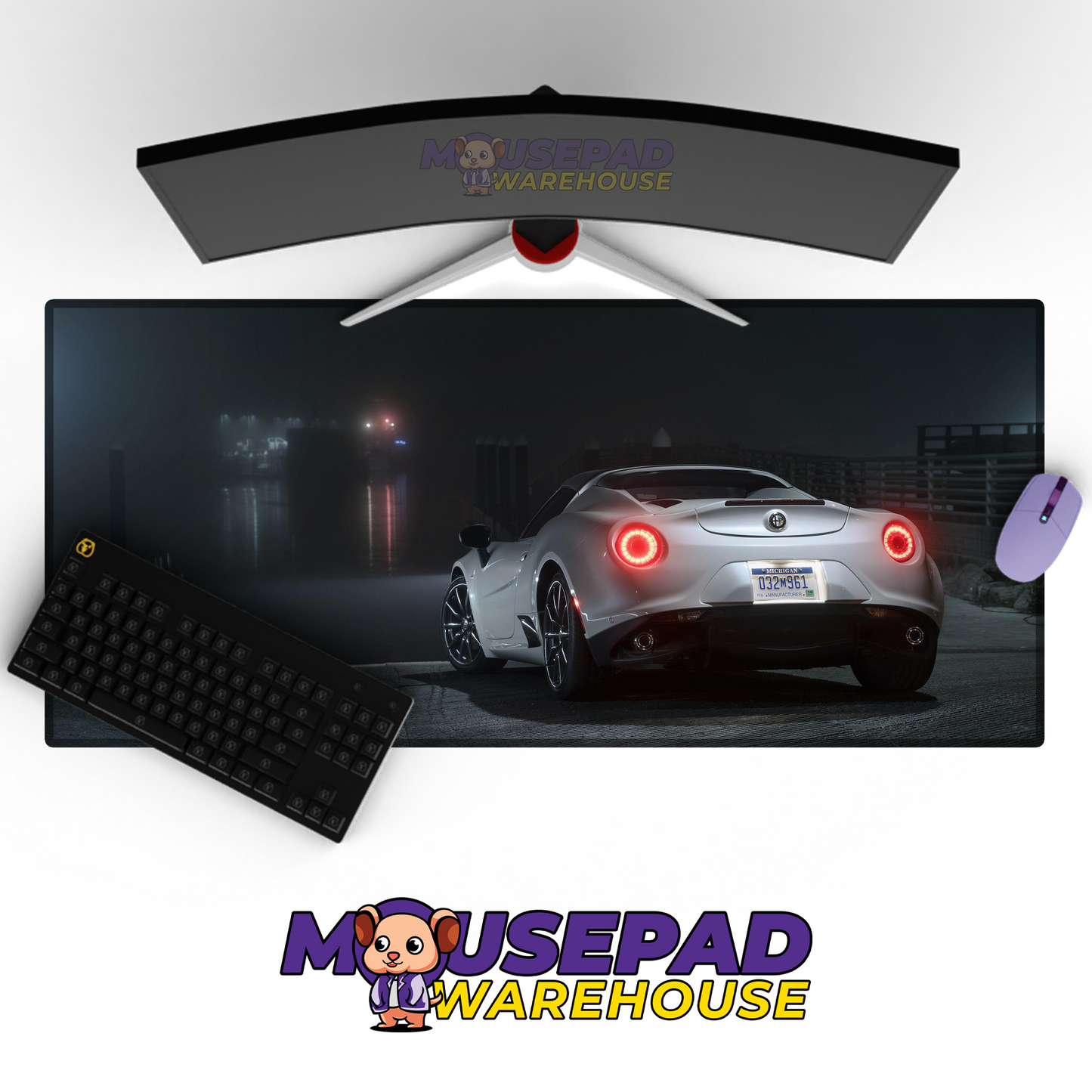Alfa Romeo 4C V13 Mousepad Mockup