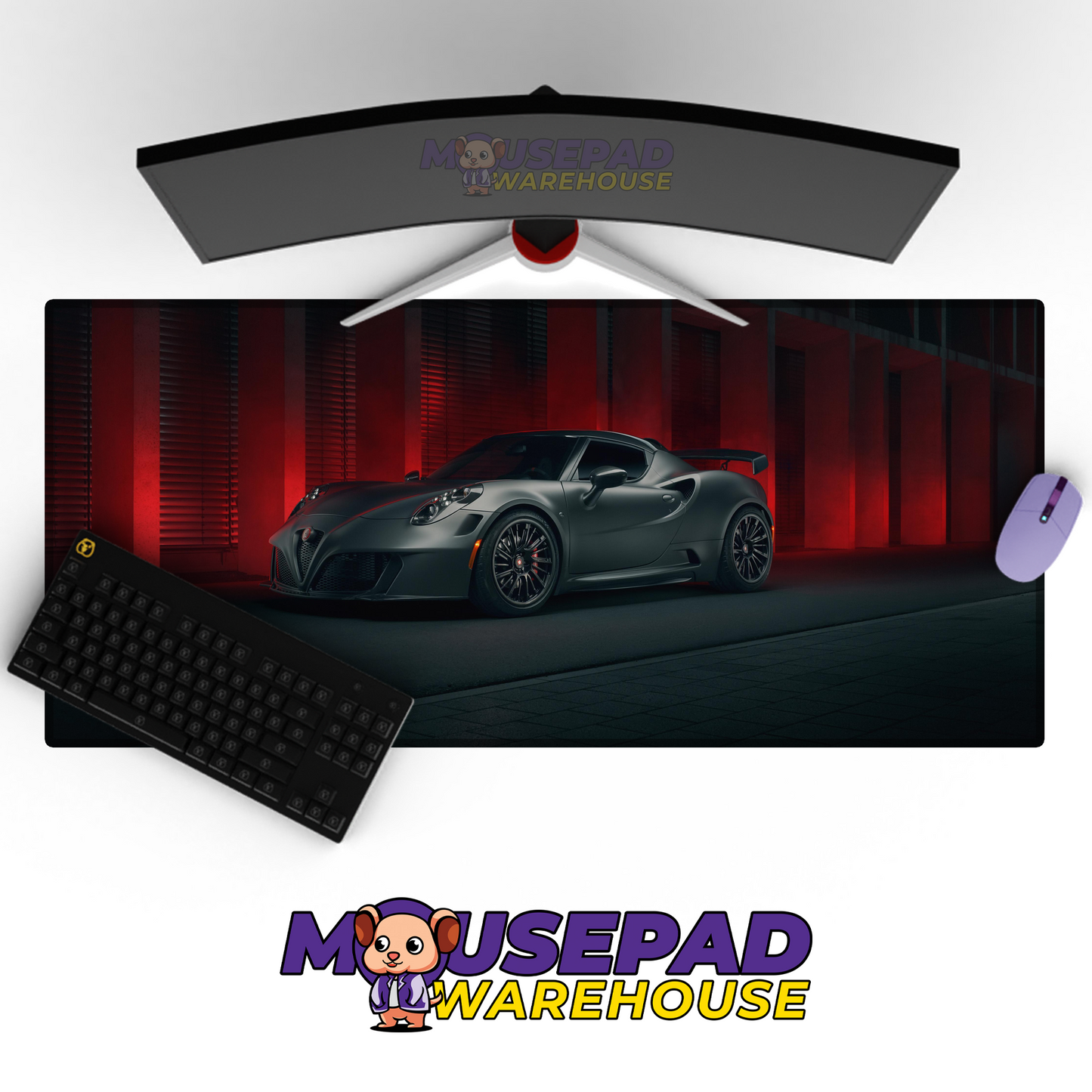 Alfa Romeo 4C V17 Mousepad Mockup