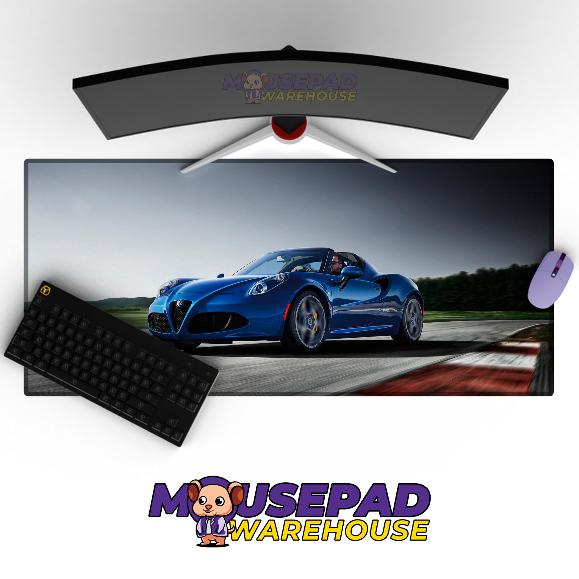 Alfa Romeo 4C V18 Mousepad Mockup
