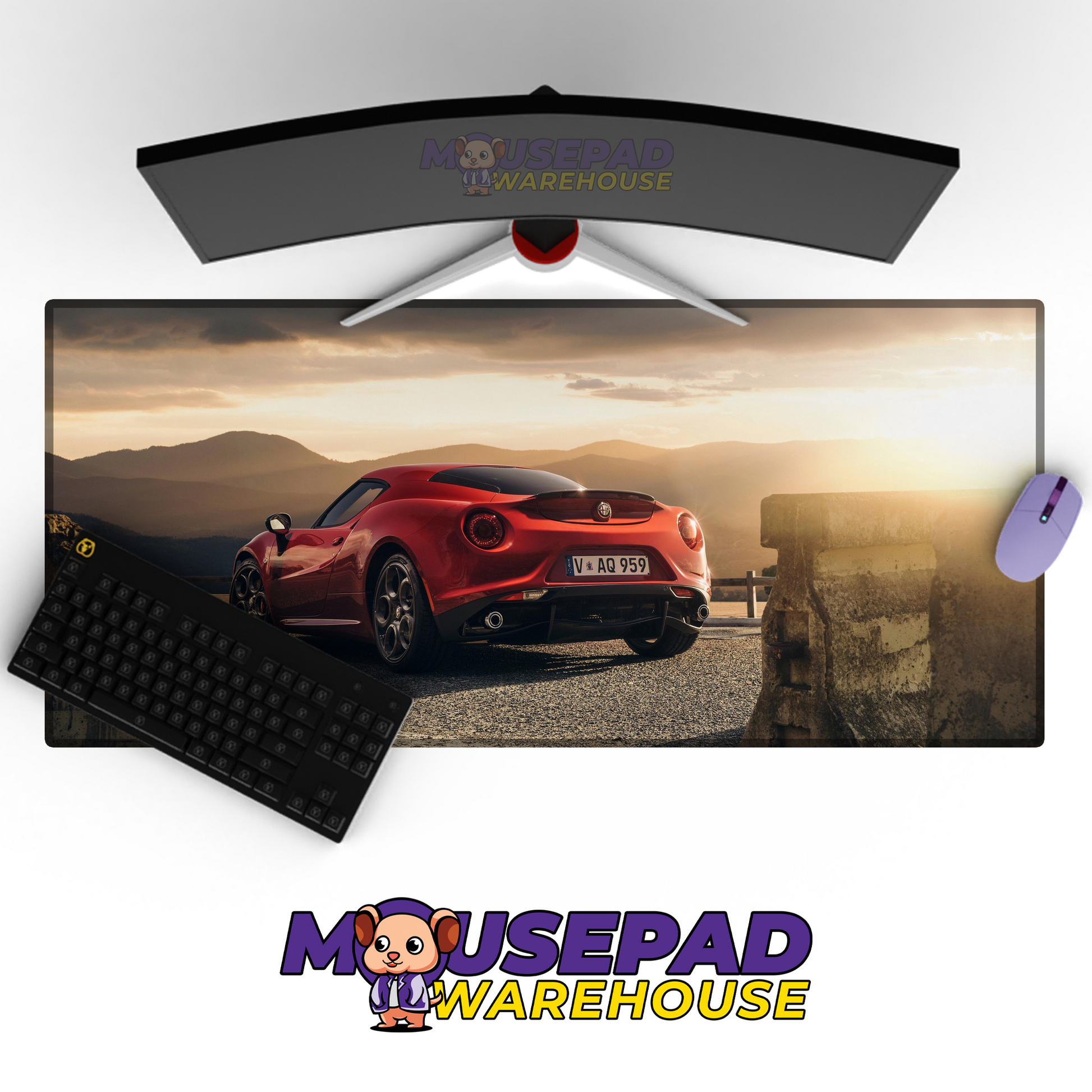 Alfa Romeo 4C V19 Mousepad Mockup