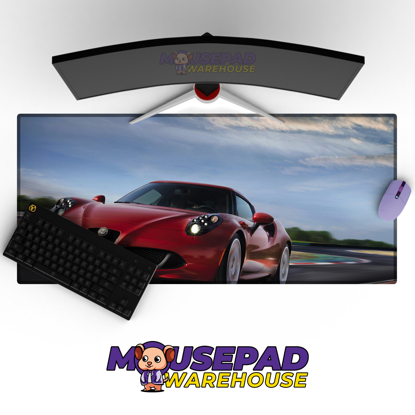 Alfa Romeo 4C V1 Mousepad Mockup