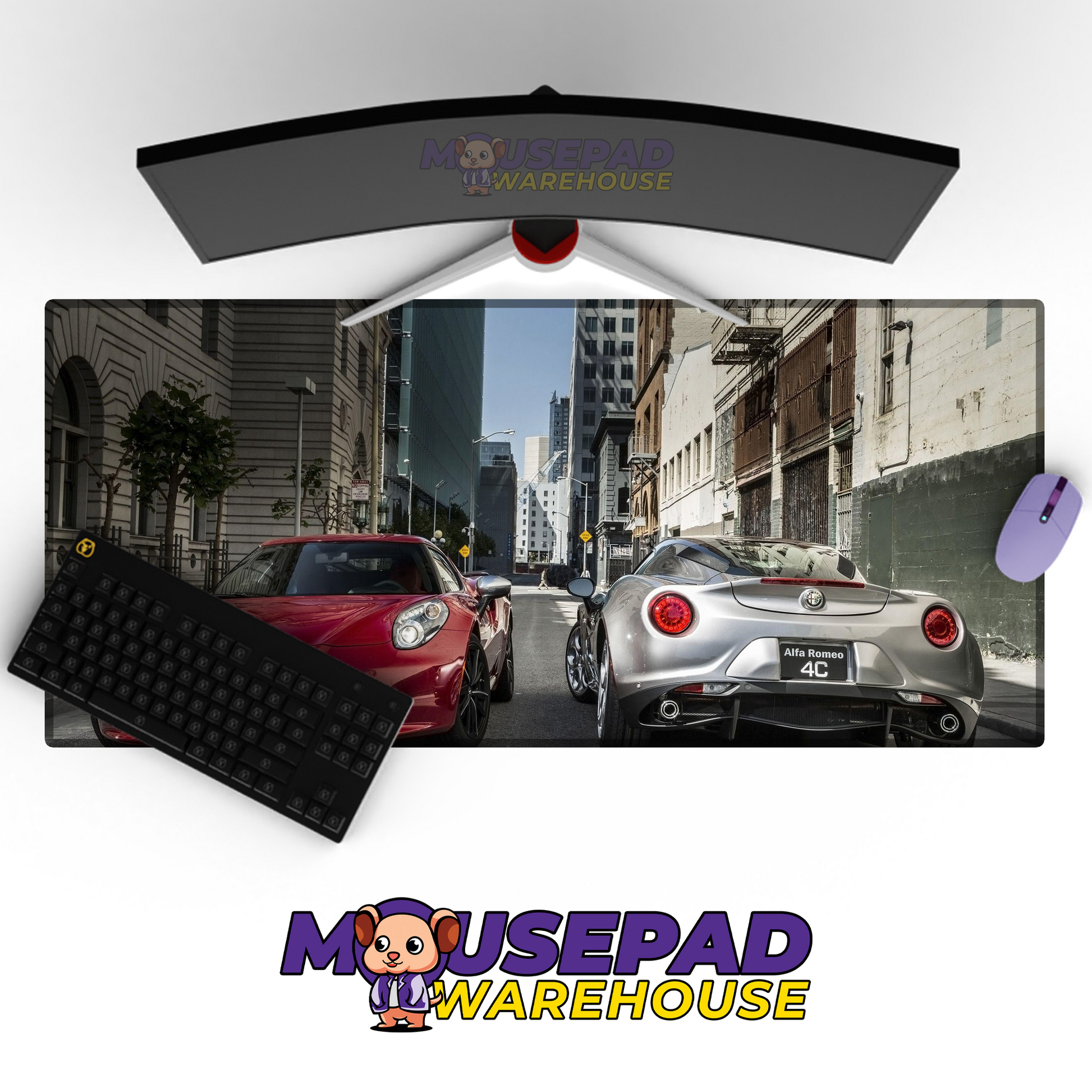 Alfa Romeo 4C V20 Mousepad Mockup