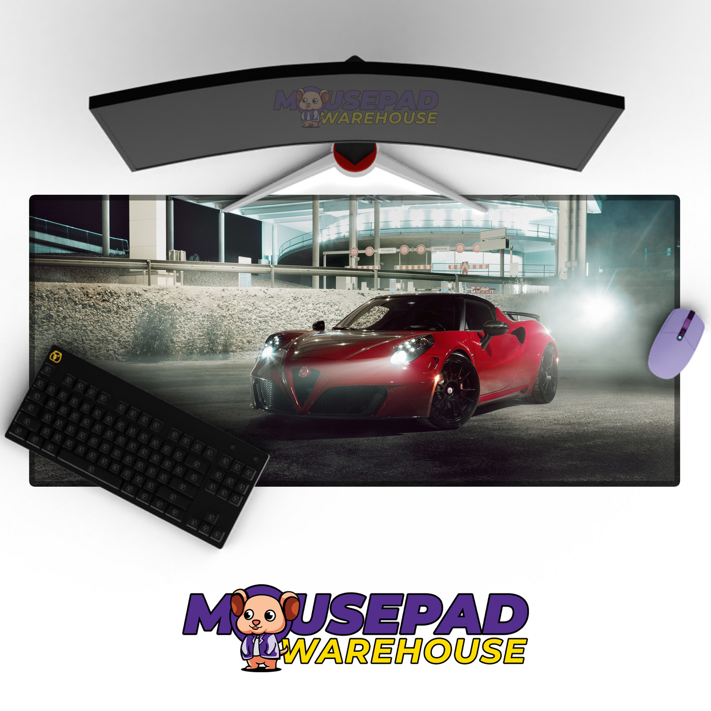 Alfa Romeo 4C V21 Mousepad Mockup