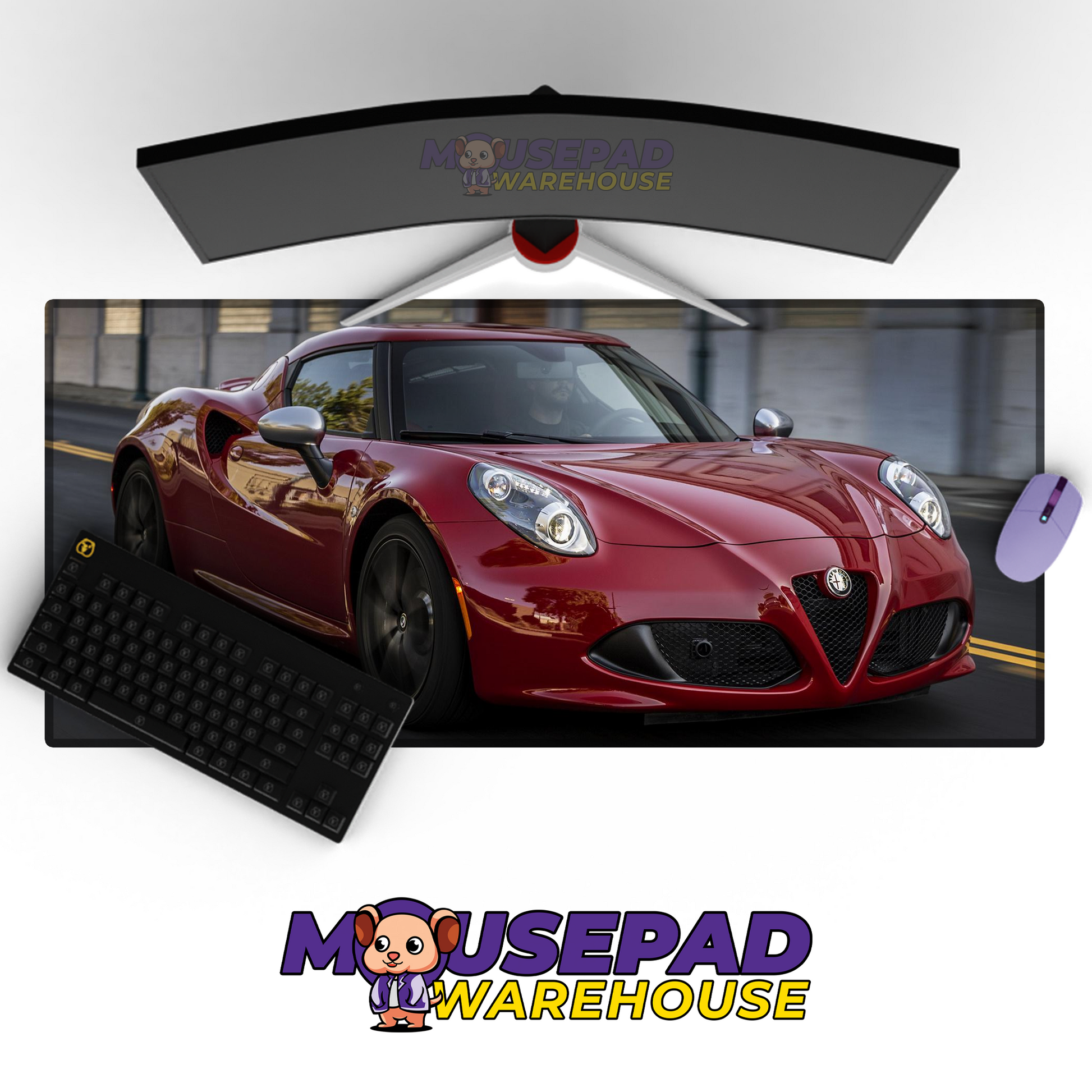 Alfa Romeo 4C V23 Mousepad Mockup