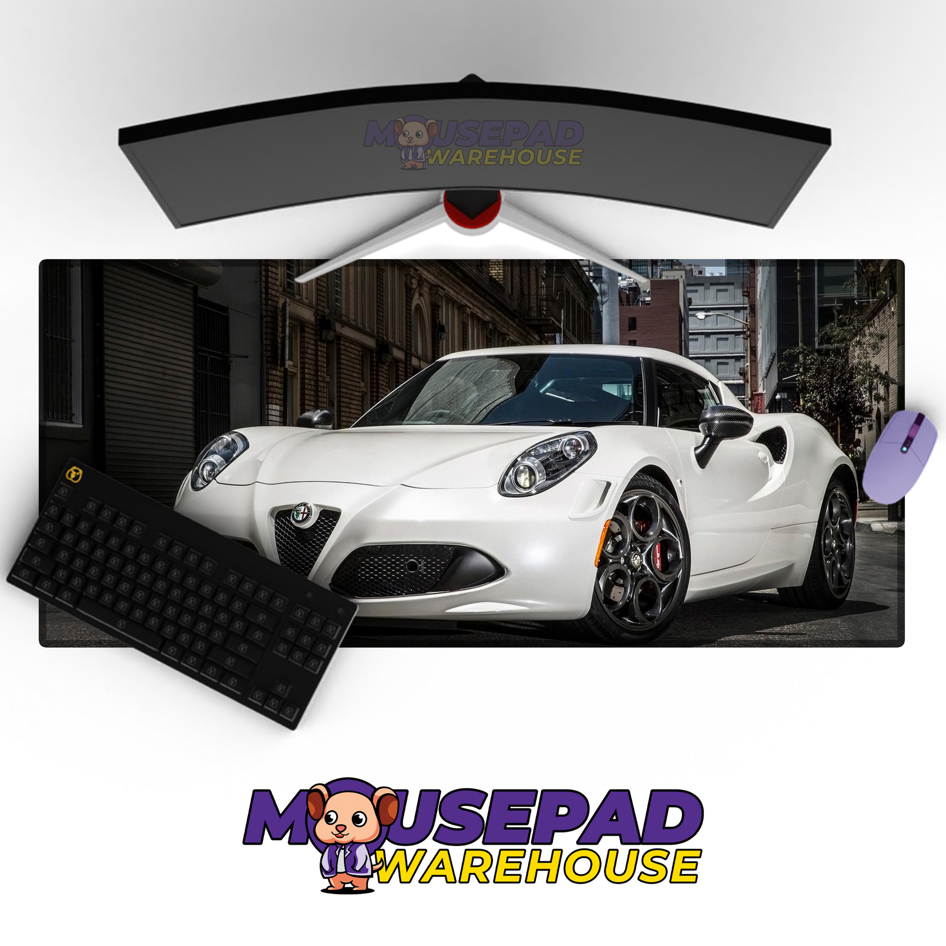 Alfa Romeo 4C V25 Mousepad Mockup