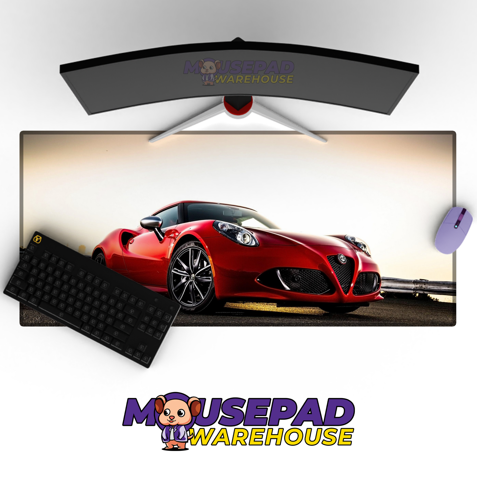 Alfa Romeo 4C V26 Mousepad Mockup