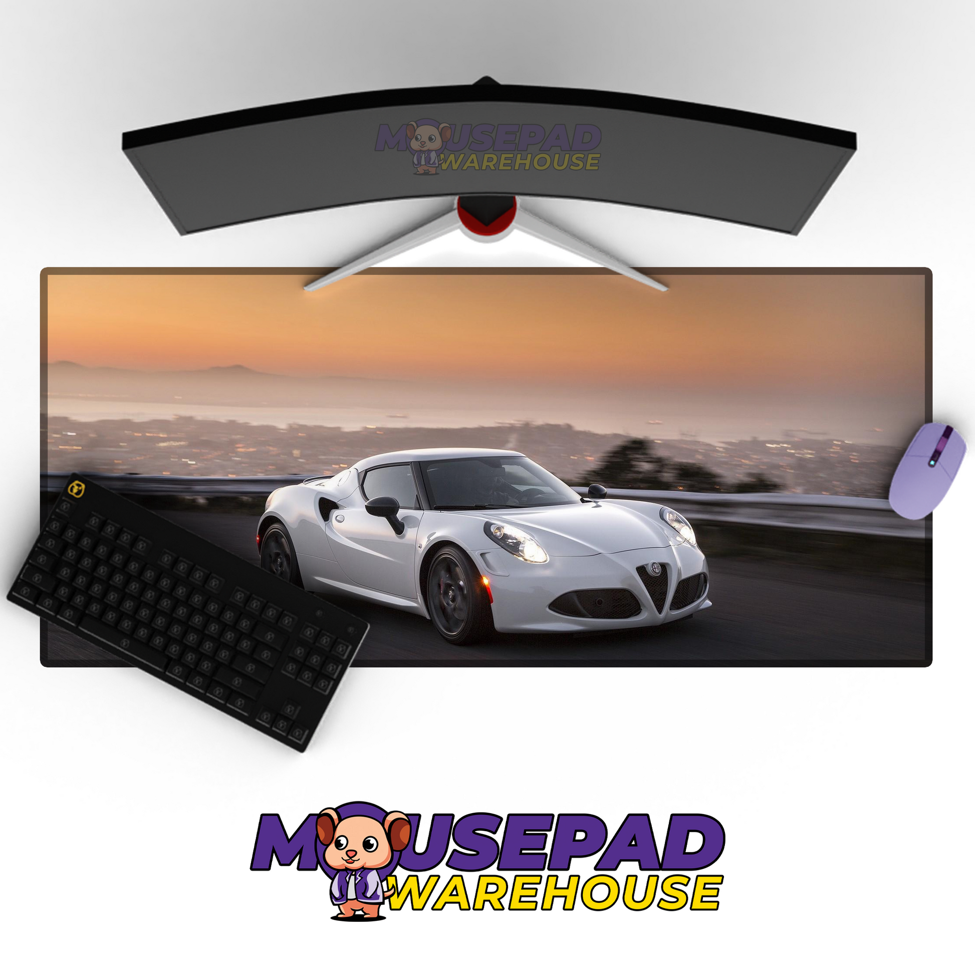 Alfa Romeo 4C V28 Mousepad Mockup