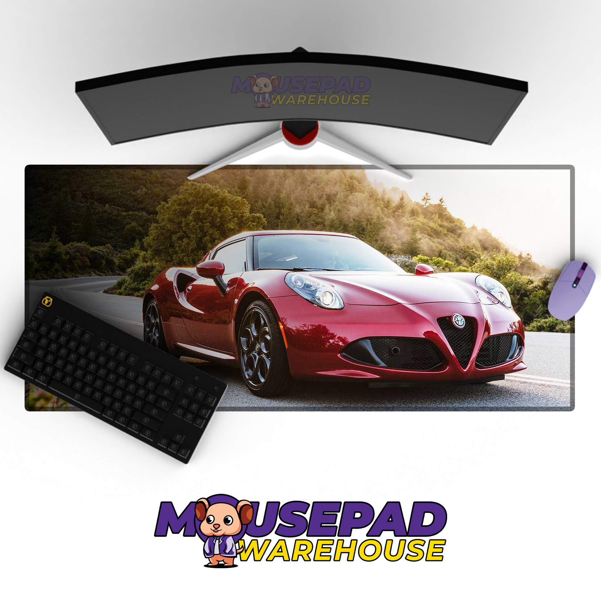 Alfa Romeo 4C V29 Mousepad Mockup