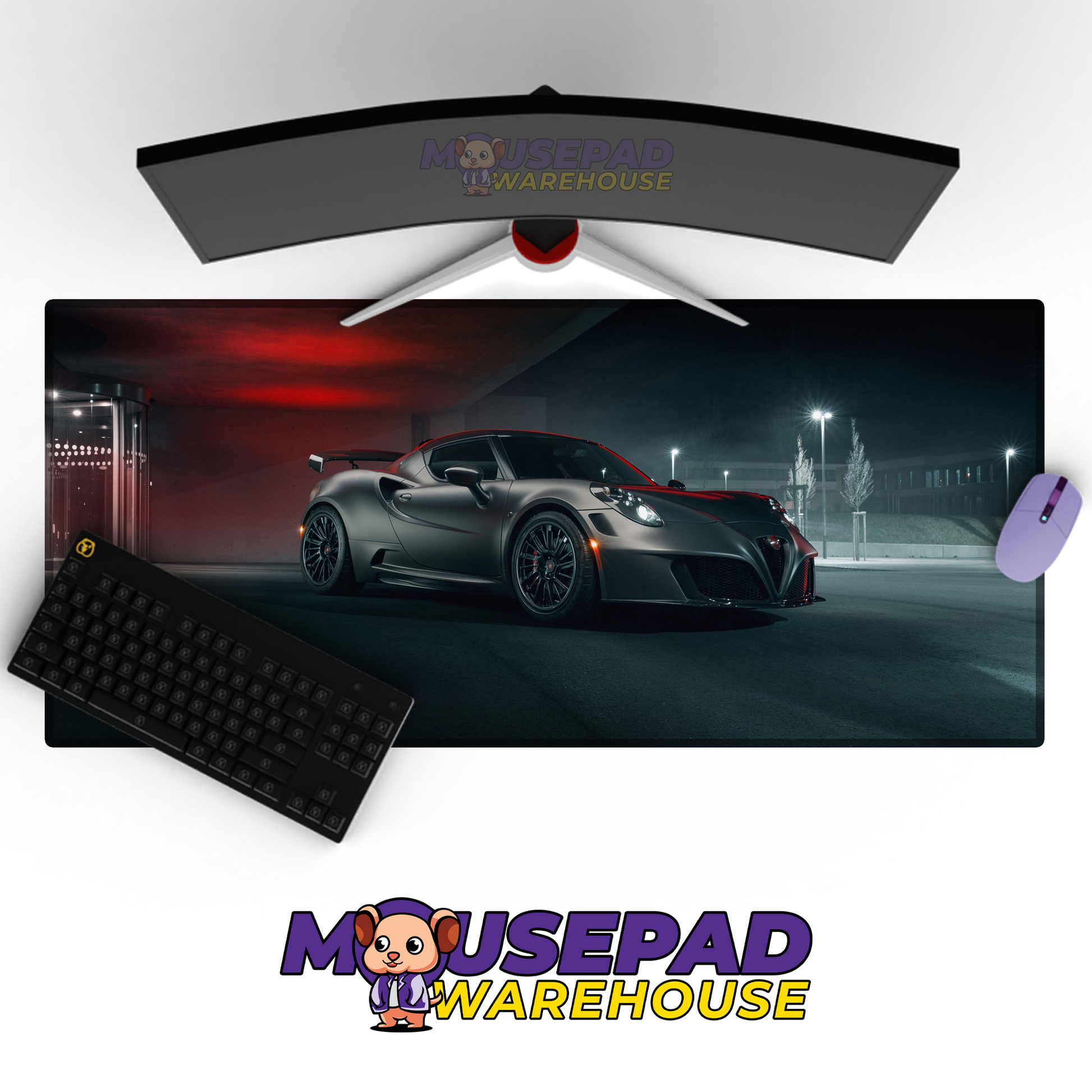 Alfa Romeo 4C V2 Mousepad Mockup