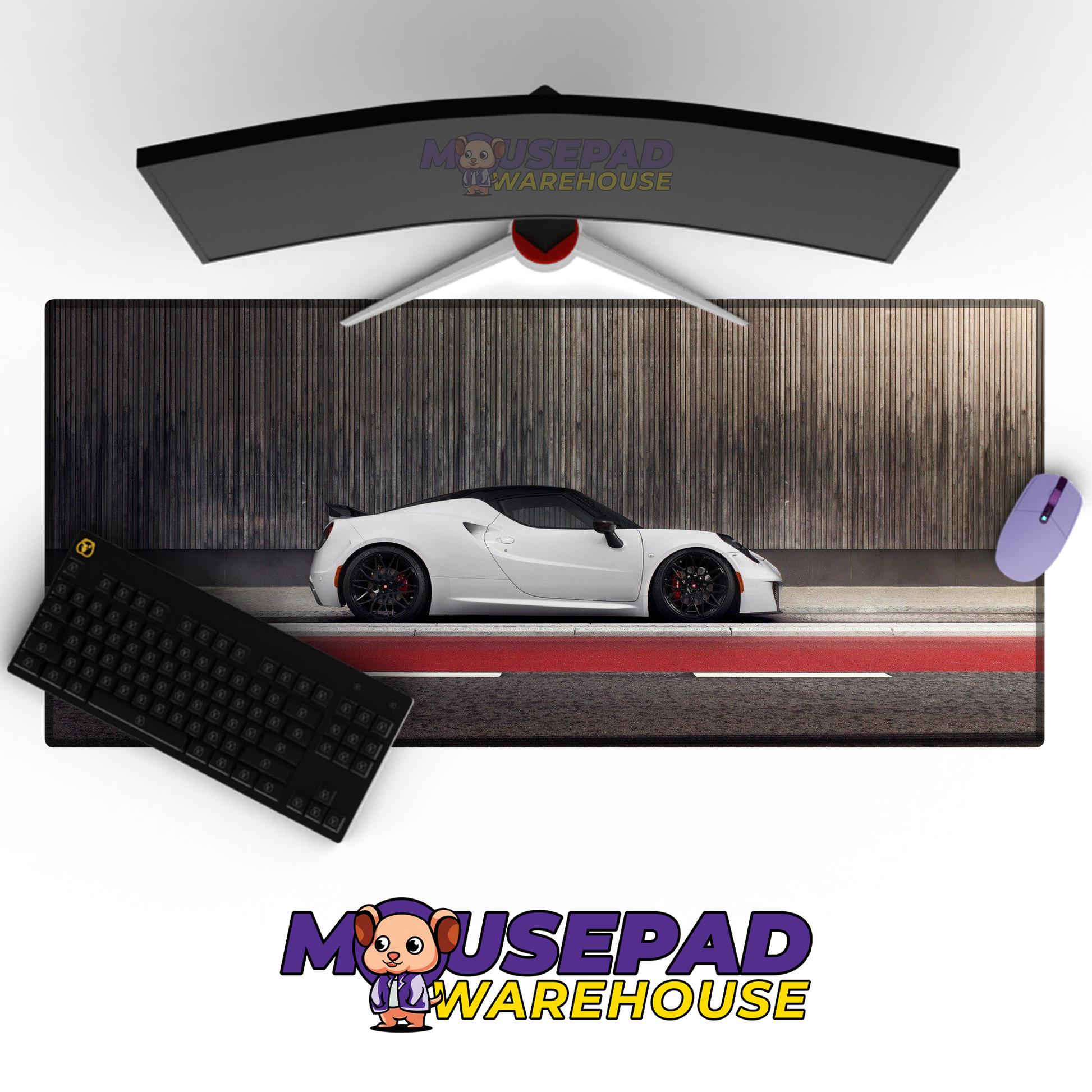 Alfa Romeo 4C V32 Mousepad Mockup