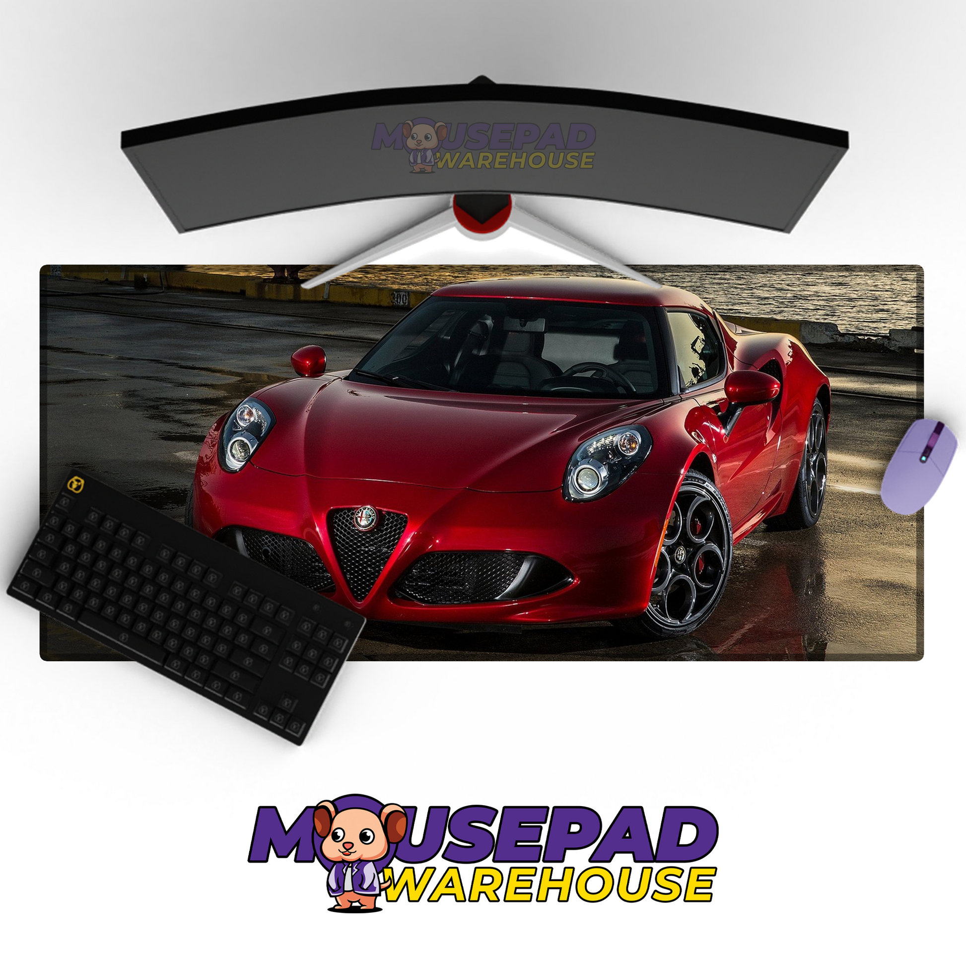 Alfa Romeo 4C V33 Mousepad Mockup