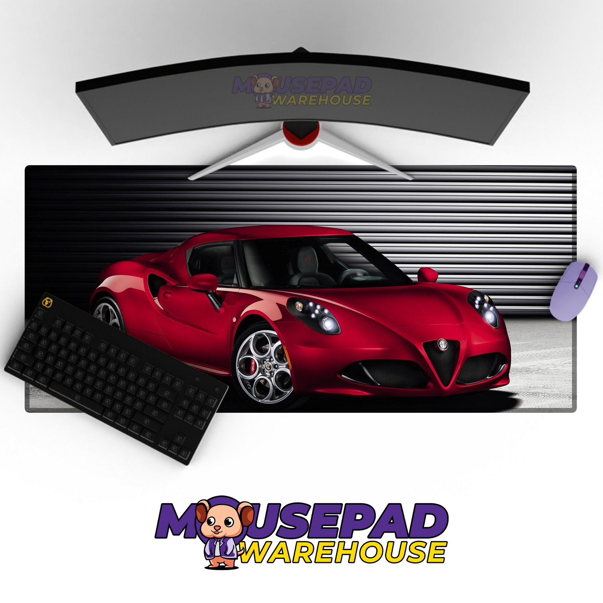 Alfa Romeo 4C V34 Mousepad Mockup