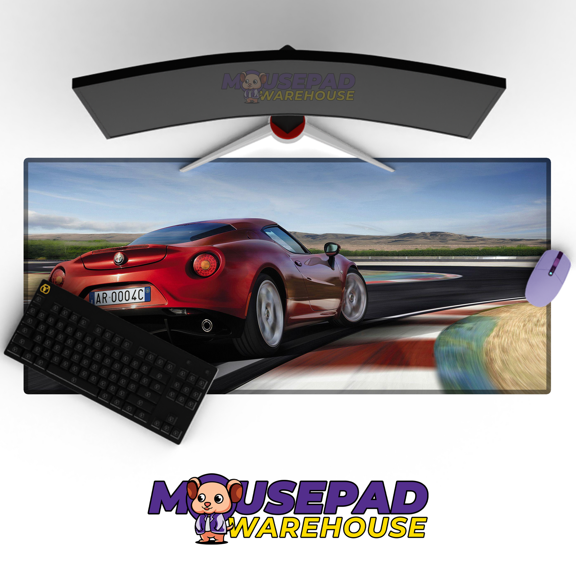 Alfa Romeo 4C V36 Mousepad Mockup