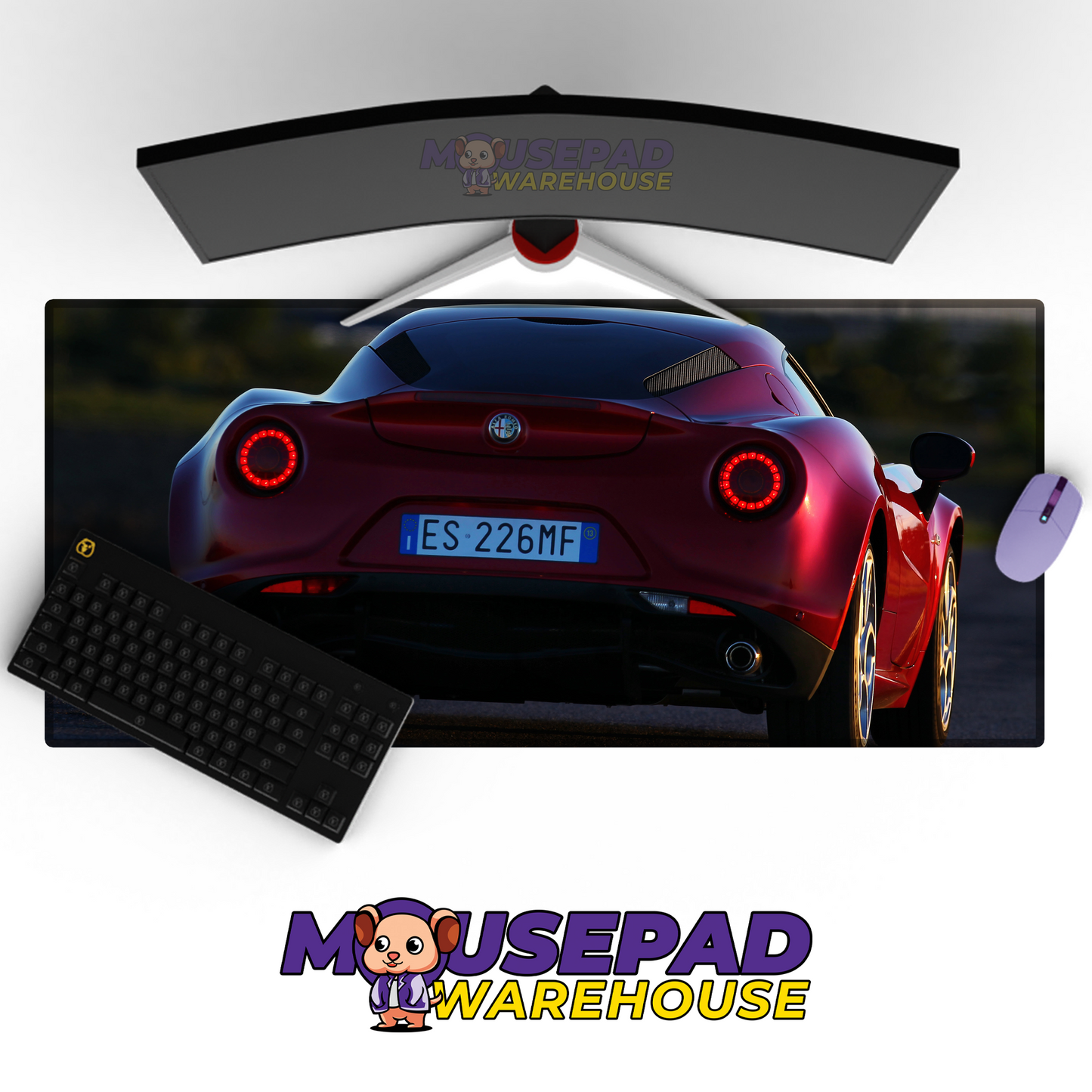 Alfa Romeo 4C V37 Mousepad Mockup