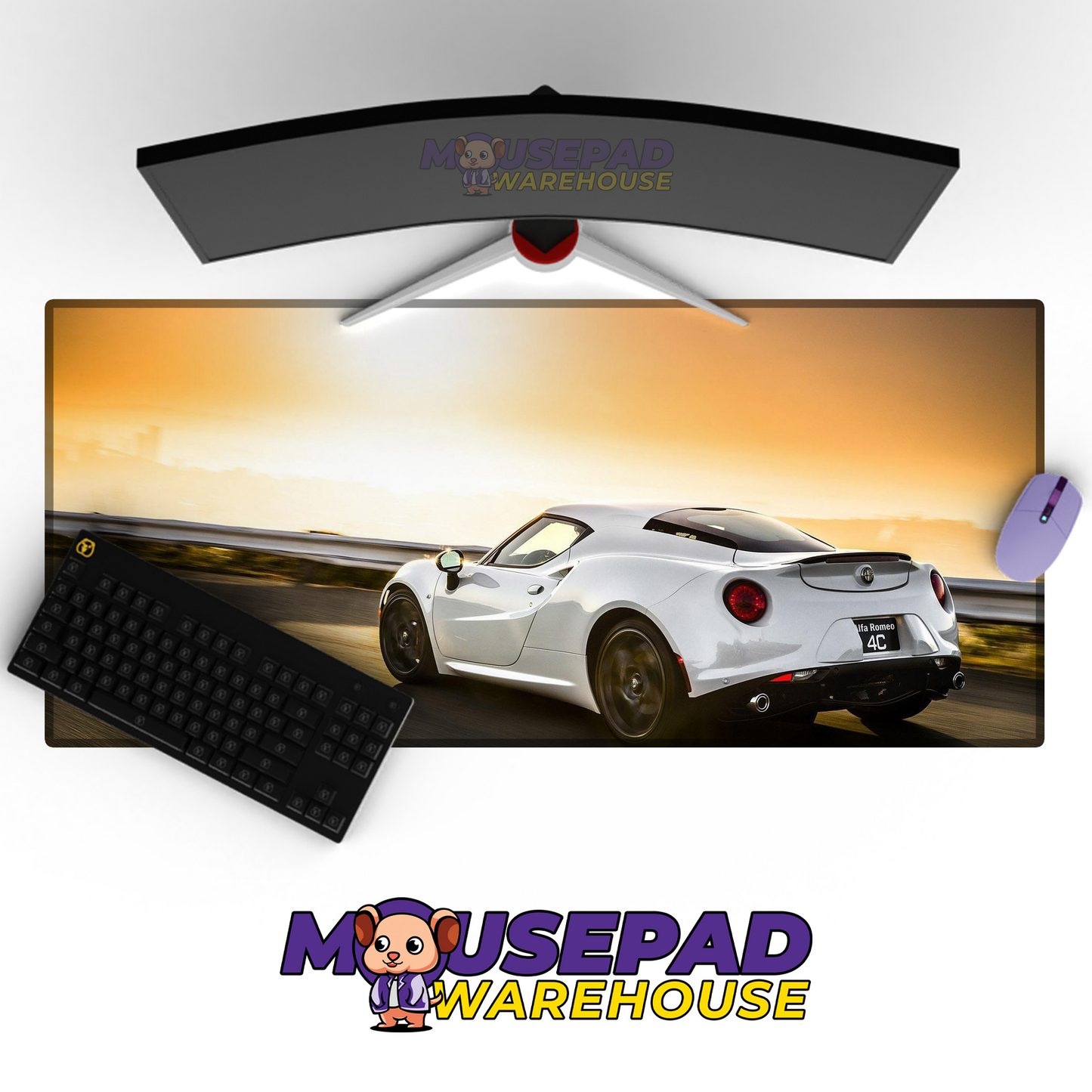 Alfa Romeo 4C V39 Mousepad Mockup