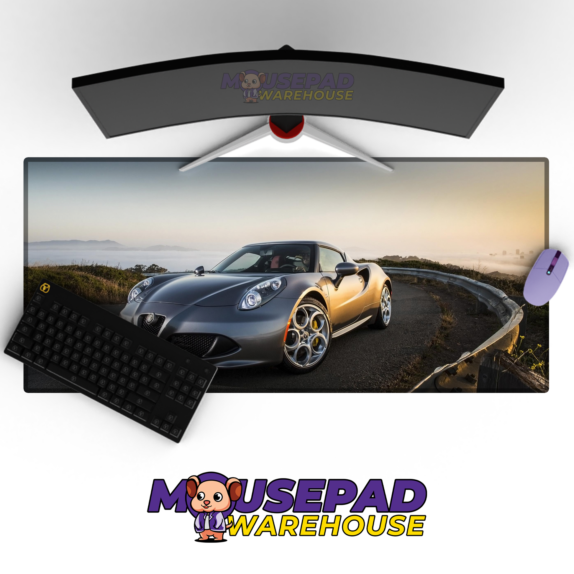 Alfa Romeo 4C V42 Mousepad Mockup
