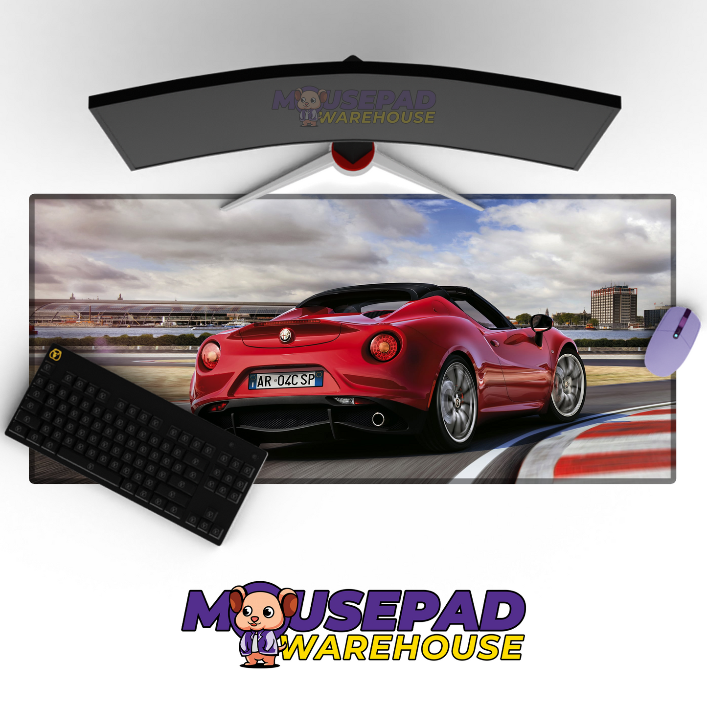 Alfa Romeo 4C V4 Mousepad Mockup