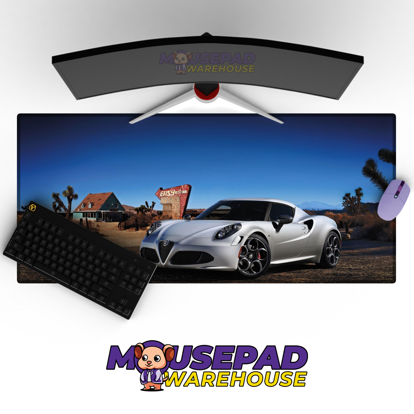 Alfa Romeo 4C V7 Mousepad Mockup
