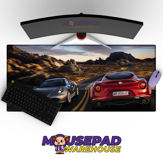Alfa Romeo 4C V8 Mousepad Mockup