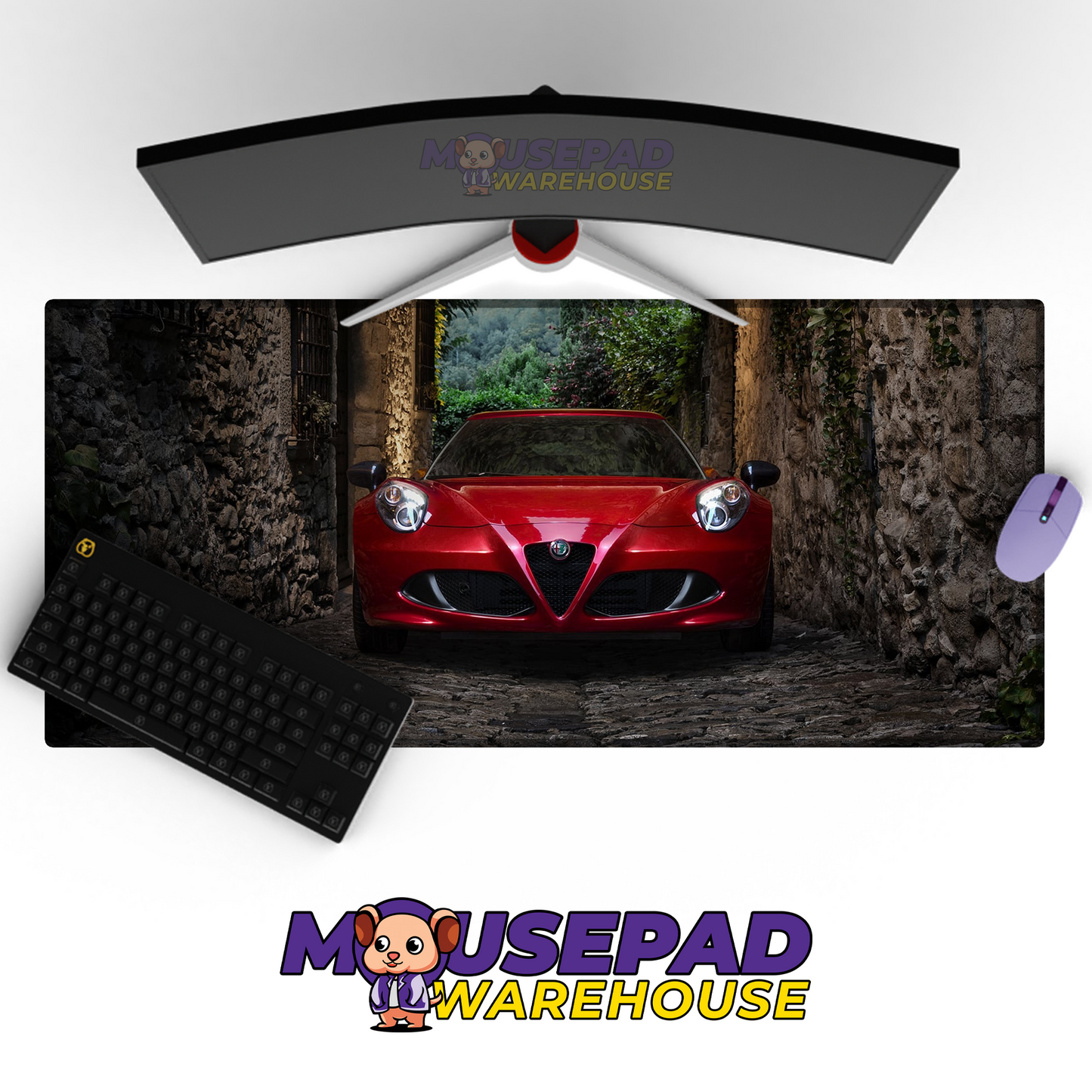 Alfa Romeo 4C V9 Mousepad Mockup