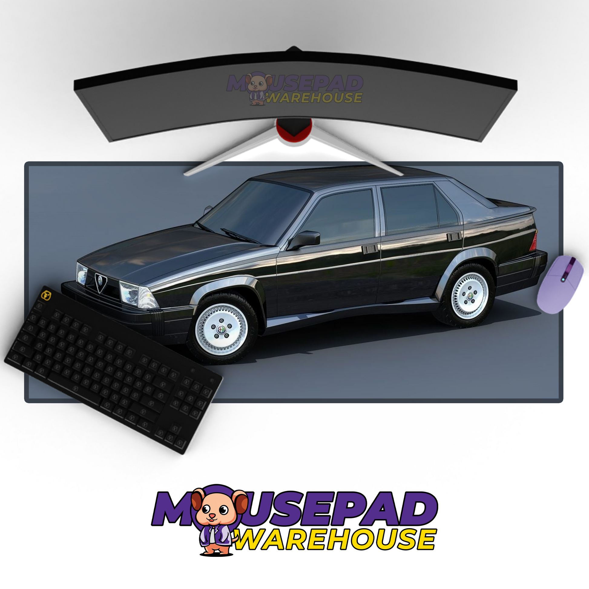 Alfa Romeo 75 Turbo V13 Mousepad Mockup
