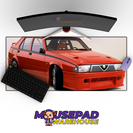 Alfa Romeo 75 Turbo V1 Mousepad Mockup