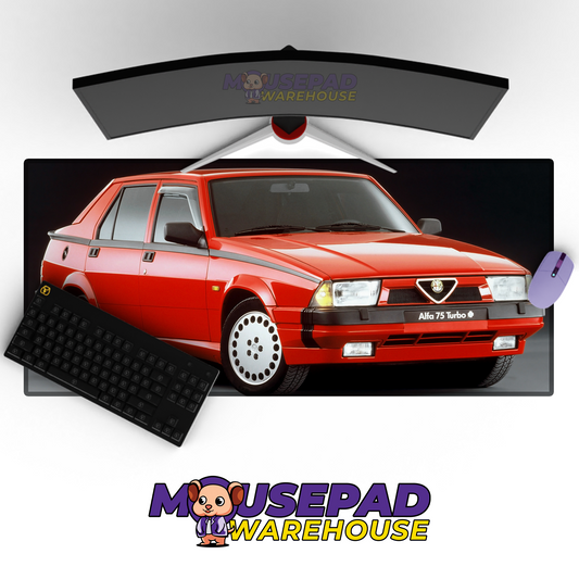 Alfa Romeo 75 Turbo V3 Mousepad Mockup