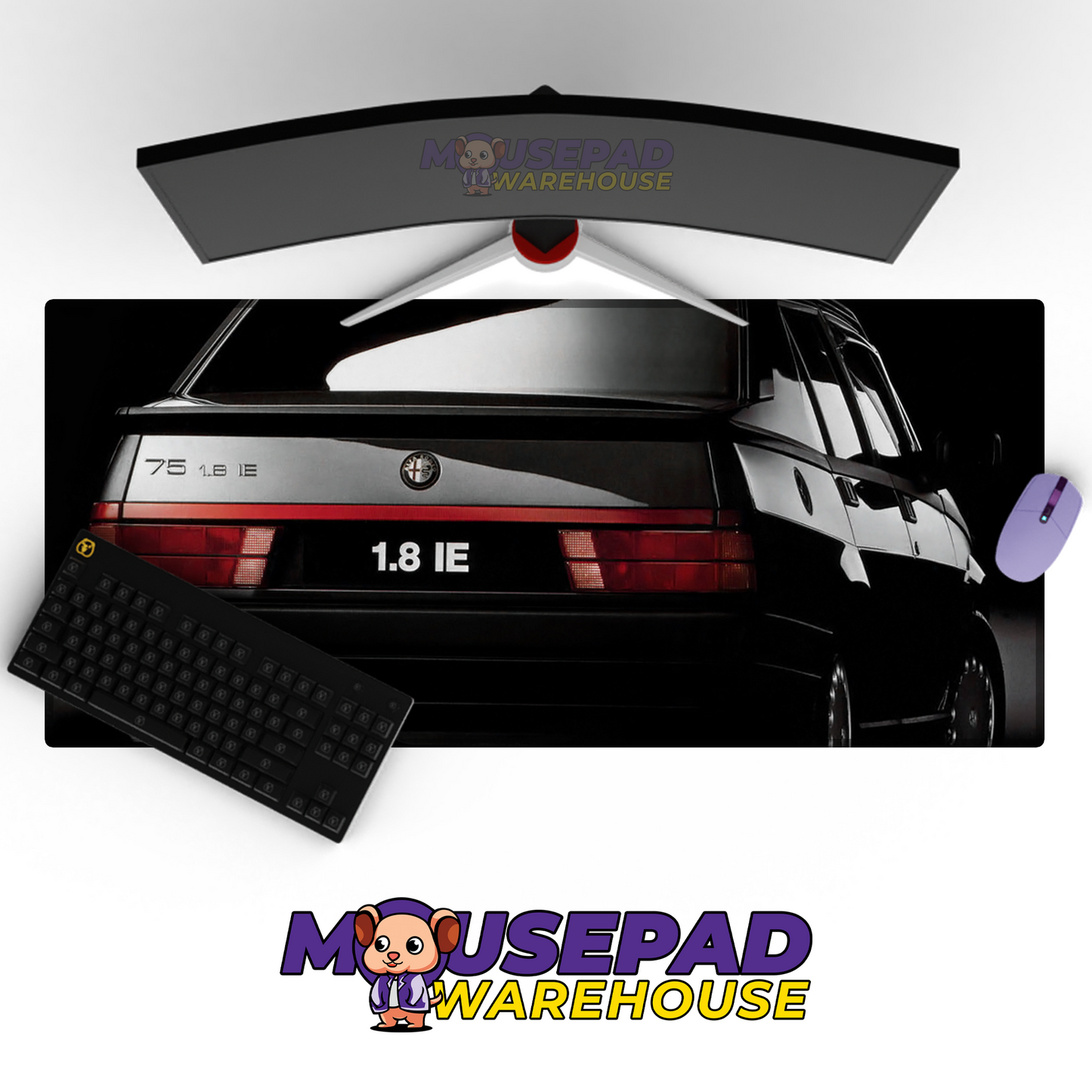 Alfa Romeo 75 Turbo V5 Mousepad Mockup