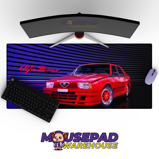 Alfa Romeo 75 Turbo V6 Mousepad Mockup