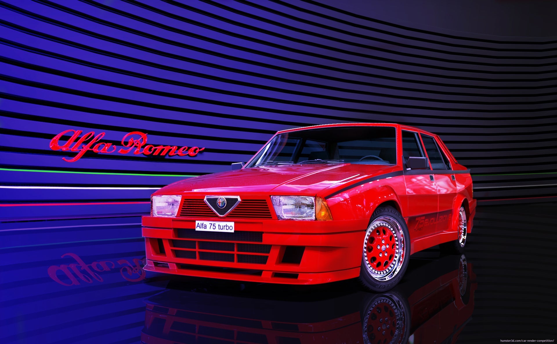 Alfa Romeo 75 Turbo V6 Mousepad