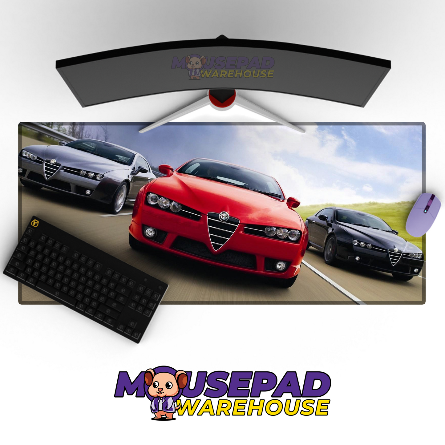 Alfa Romeo Brera V12 Mousepad Mockup