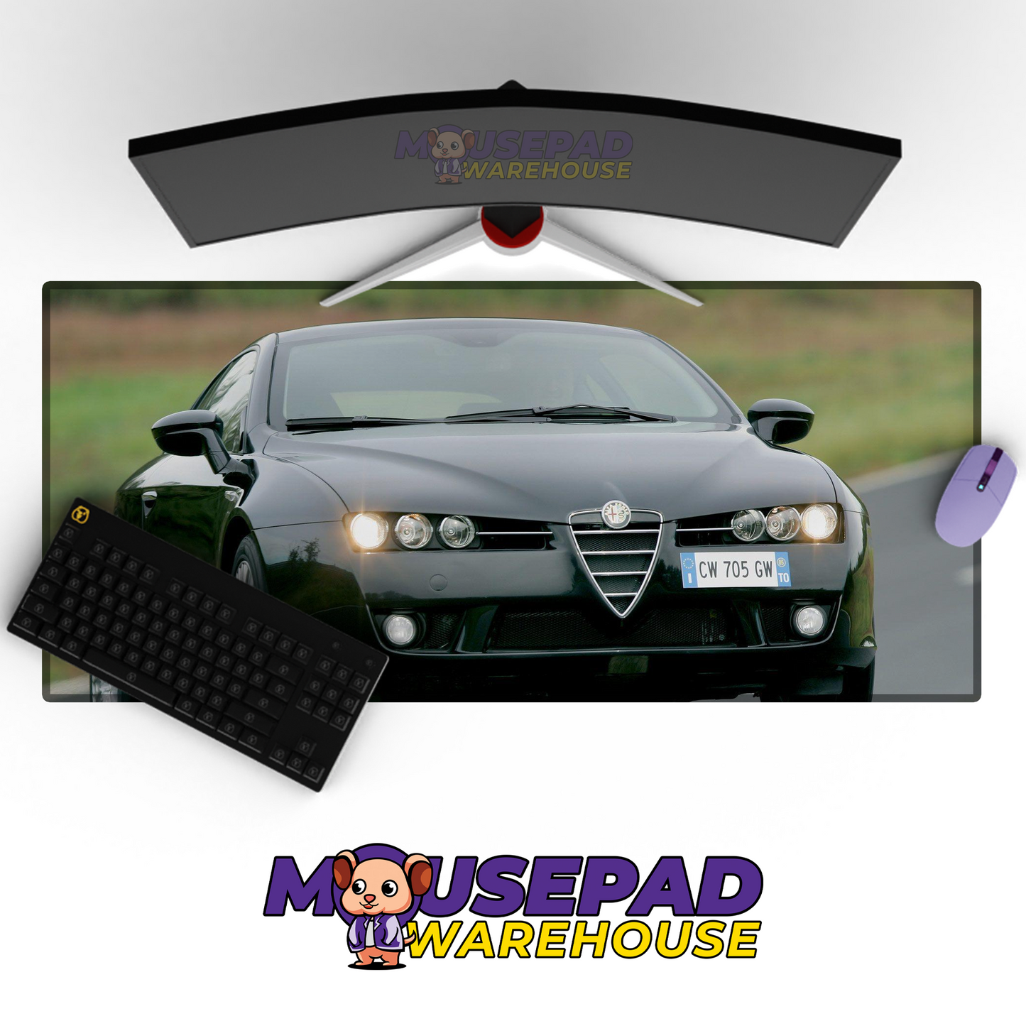 Alfa Romeo Brera V24 Mousepad Mockup