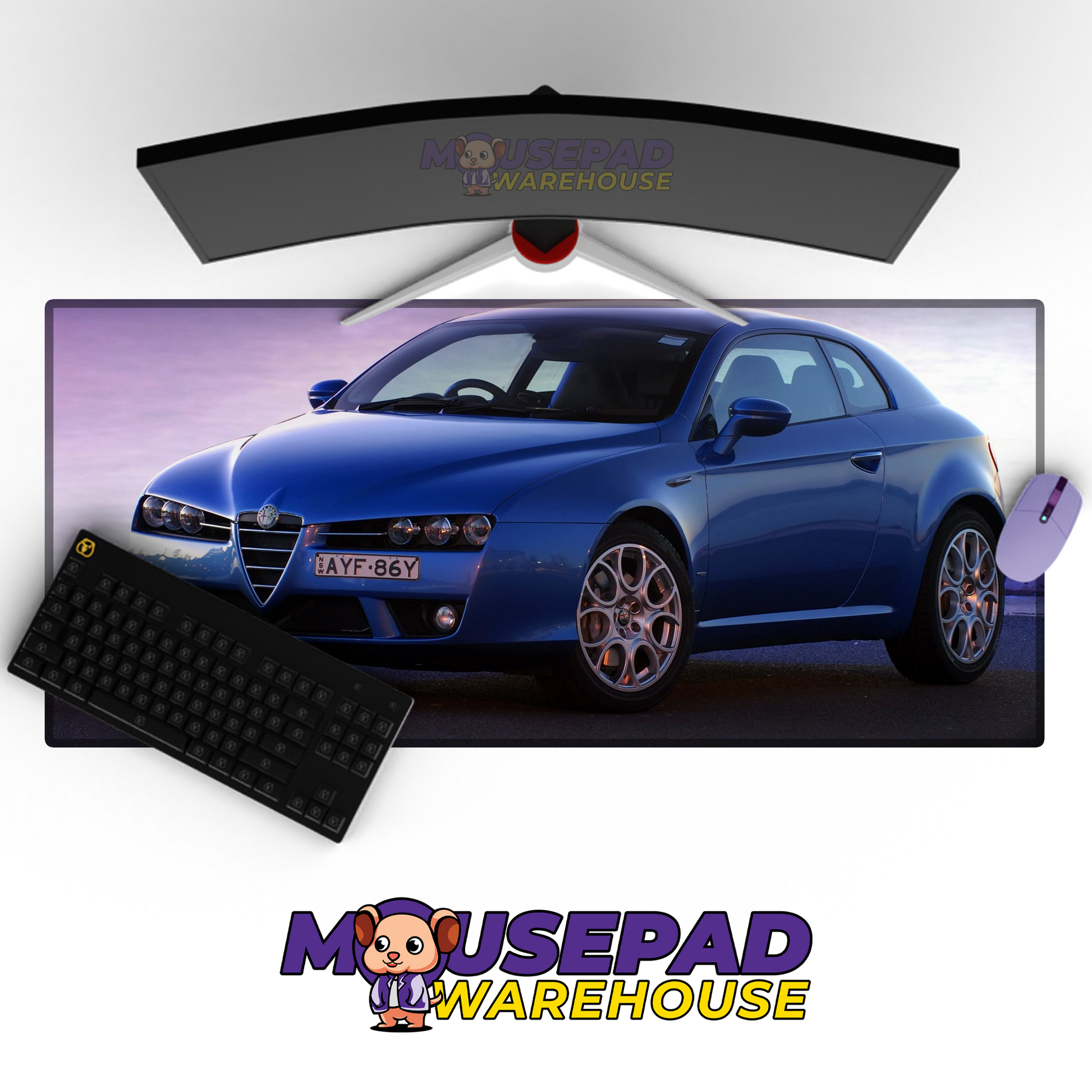 Alfa Romeo Brera V6 Mousepad Mockup