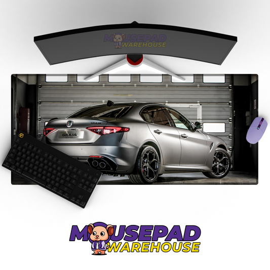 Alfa Romeo Giulia Quadrifoglio V13 Mousepad Mockup