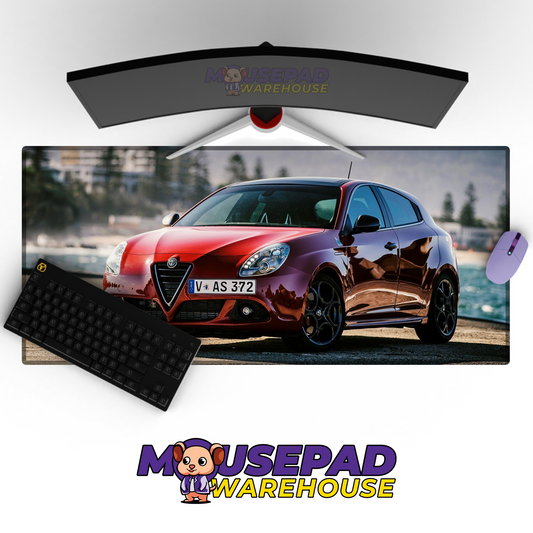 Alfa Romeo Giulia Quadrifoglio V15 Mousepad Mockup