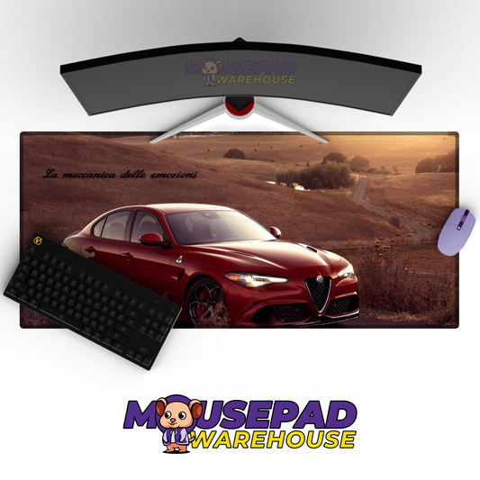 Alfa Romeo Giulia Quadrifoglio V19 Mousepad Mockup
