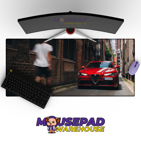 Alfa Romeo Giulia Quadrifoglio V1 Mousepad Mockup