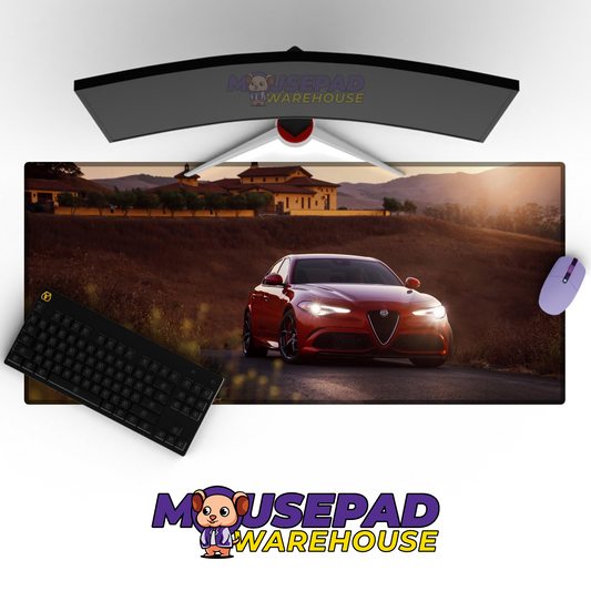 Alfa Romeo Giulia Quadrifoglio V22 Mousepad Mockup